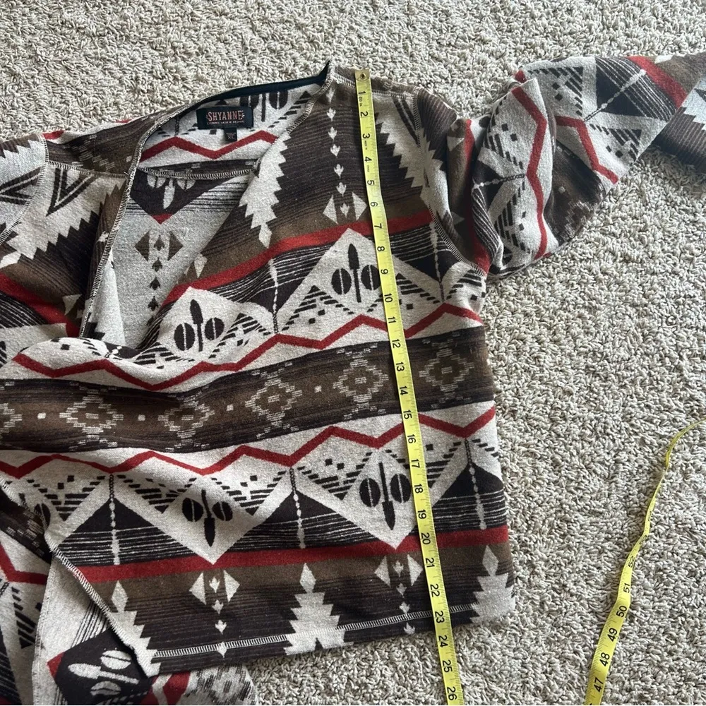 Shyanne Open Drape Blanket Jacket Size XL Cowboy Rodeo Horse Wool Cardig… - Image 8