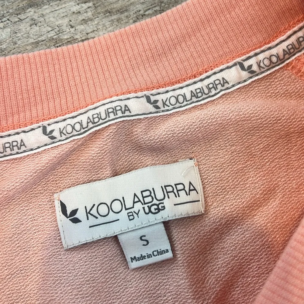 Koolaburra by Ugg Slate Coral Peach Sweatshirt Dress Small soft comfy  #159 - Image 4