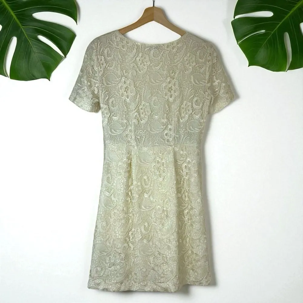 Madewell Broadway & Broome Birdcage Lace Dress in Ivory Cream - Image 6