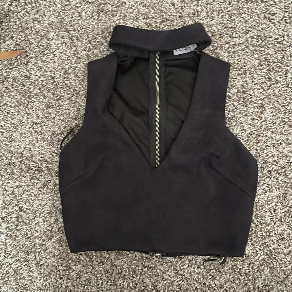 Suede Choker Top - Image 5