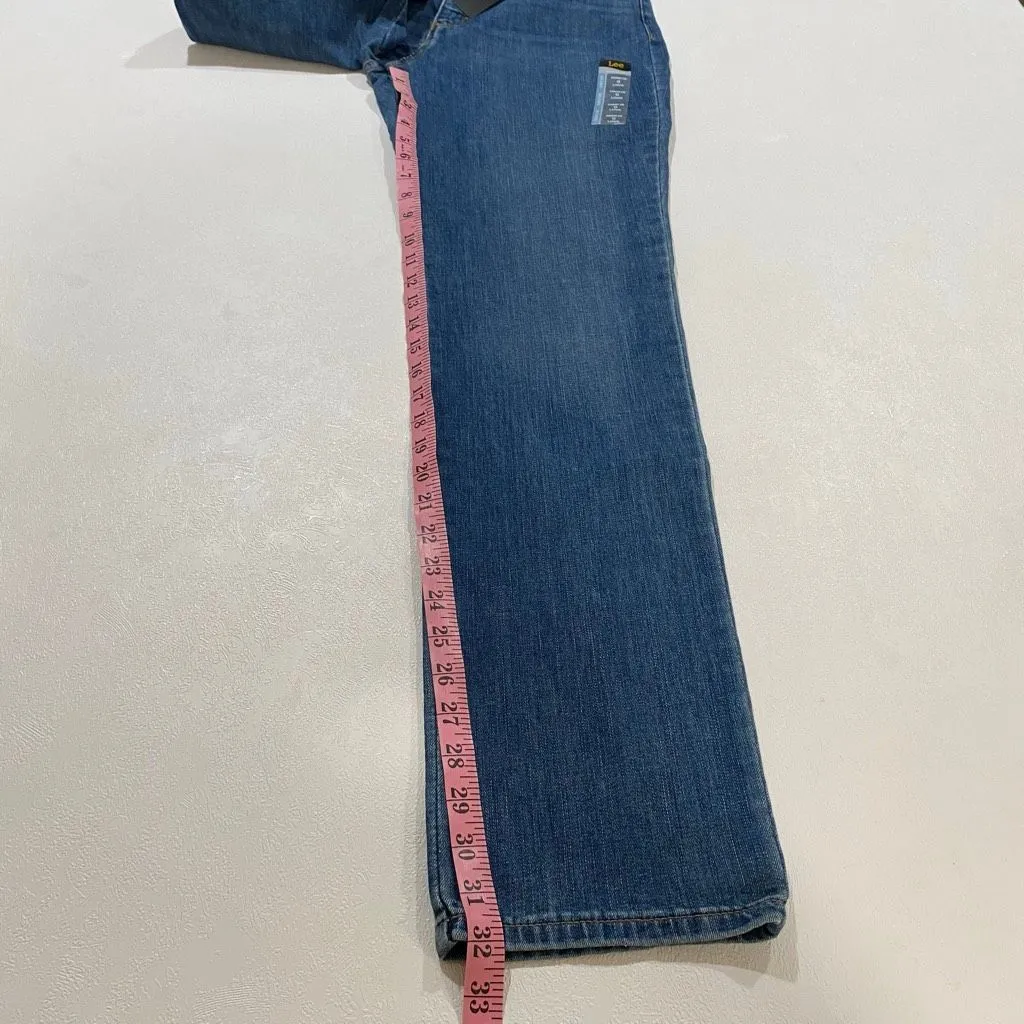 Lee Instantly Slims Women’s Straight Leg Jeans Size 6 Long Relaxed Fit NWT - Image 6