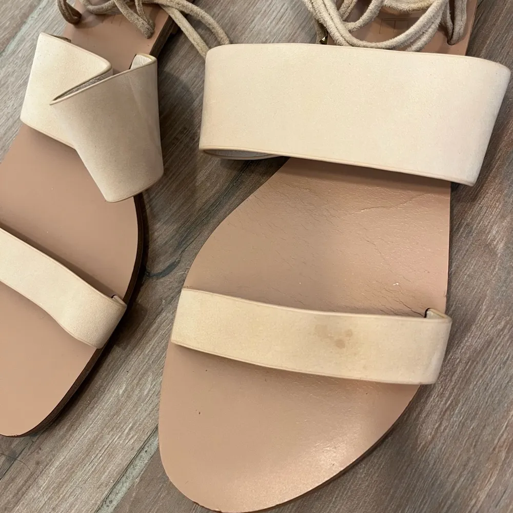 Raye Sierra Sandals Lace Up Nude Leather 9 Revolve - Image 7