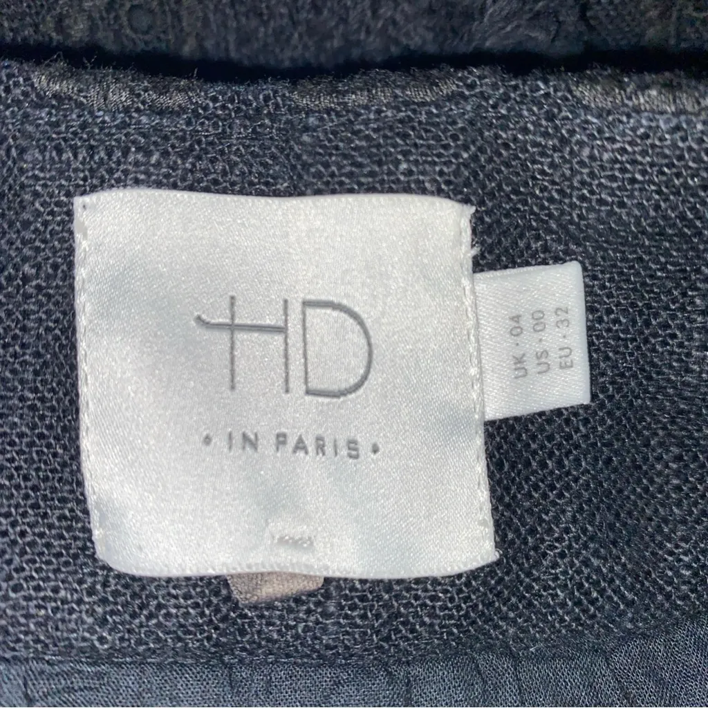 Anthropologie HD In Paris Fringe Eyelet Lace Tiered Mini Skirt 00 - Image 7