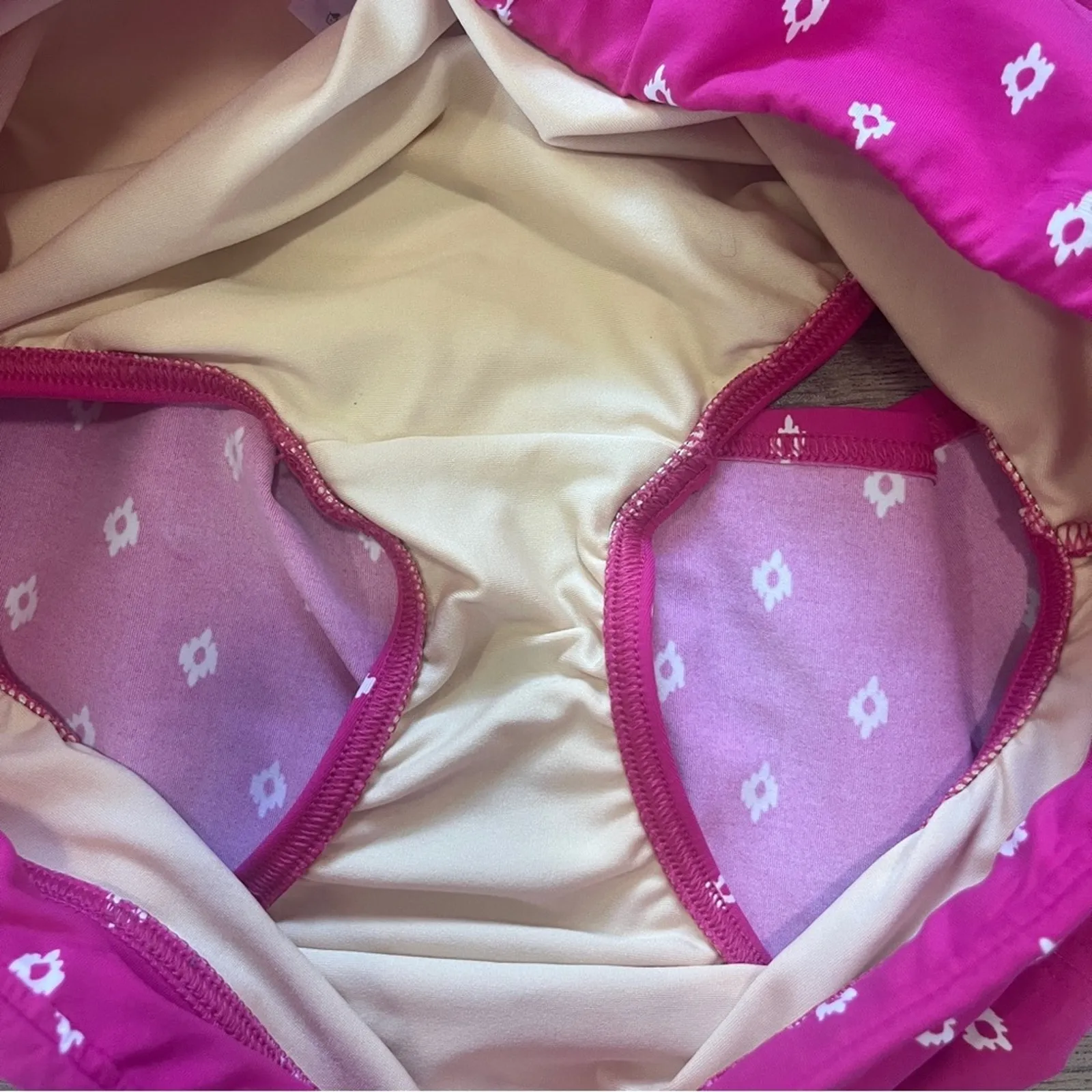 Lands End Swim Skort Womens Size 10 Pink White Bottoms Beach Summer Vacation - Image 6