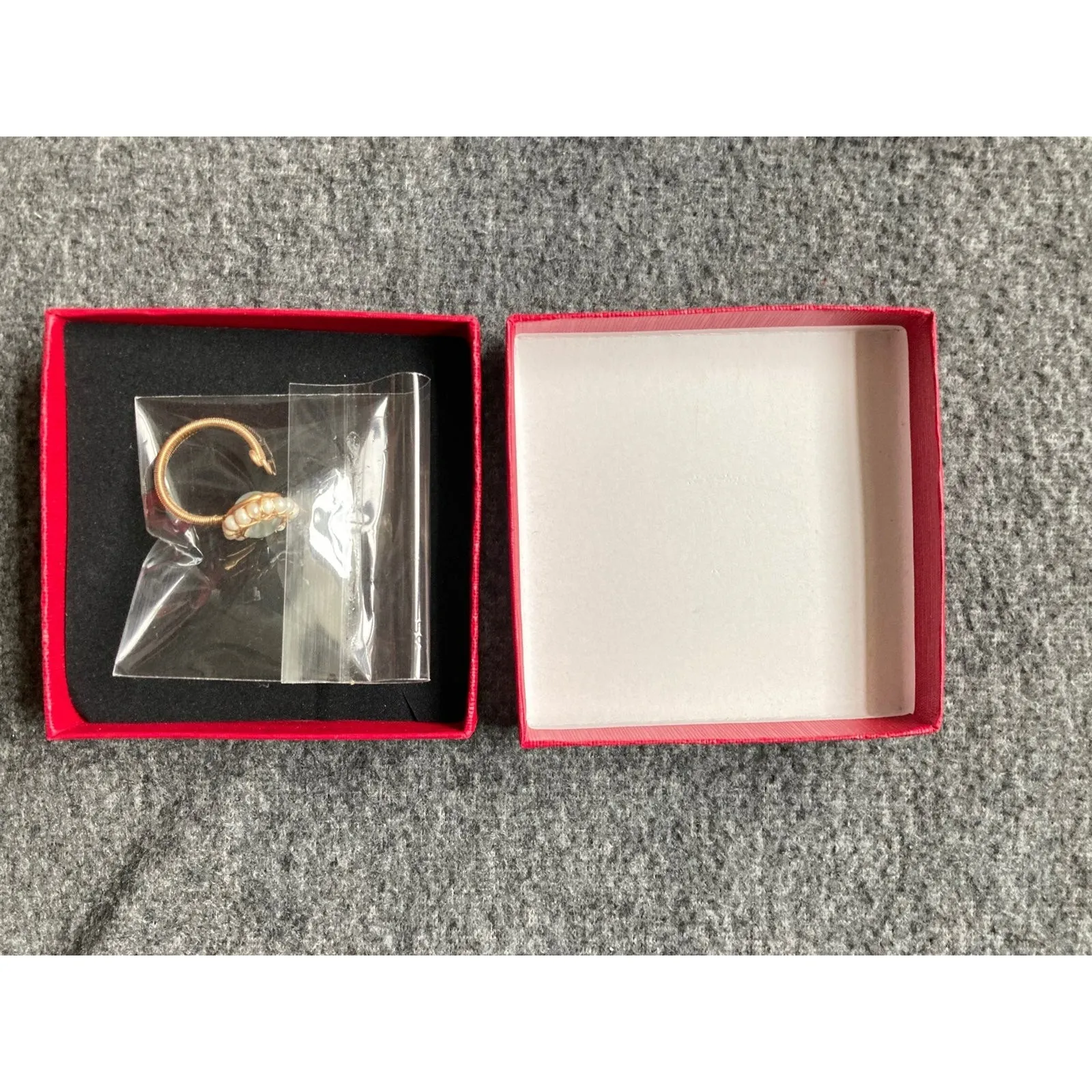 Retro small Aquamarine Freshwater Pearl Lace 14K Golden Filled Hand - Image 7