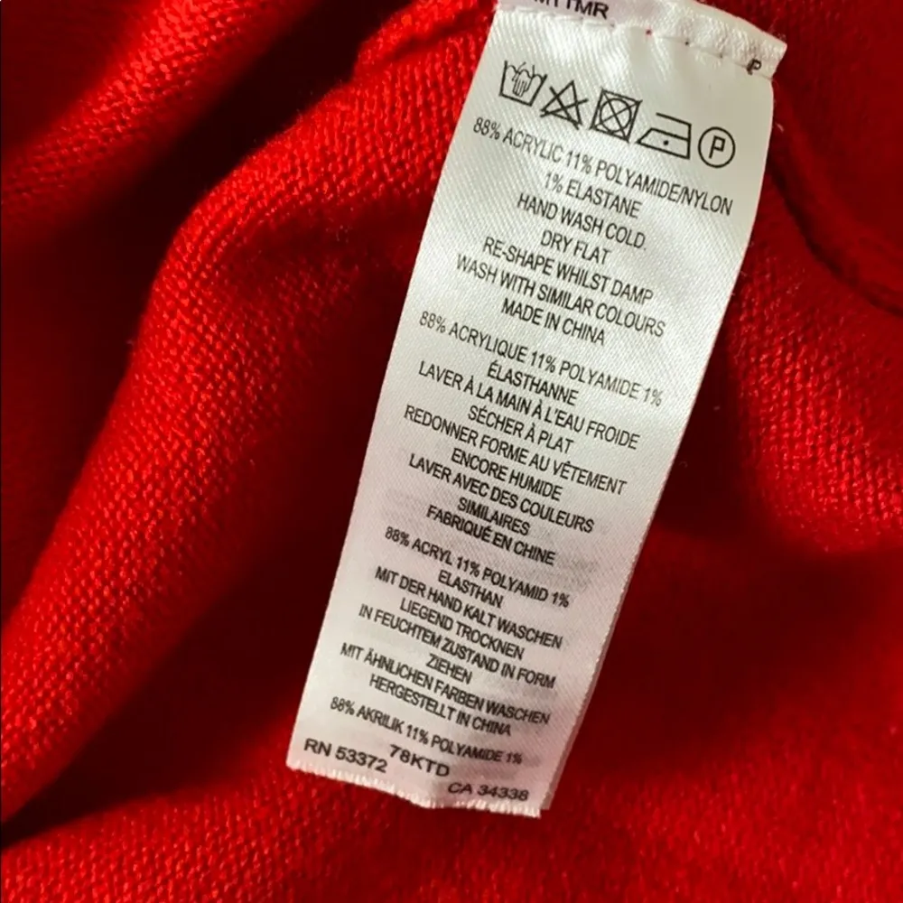 French Connection babysoft cowl neck sweater red - Image 5