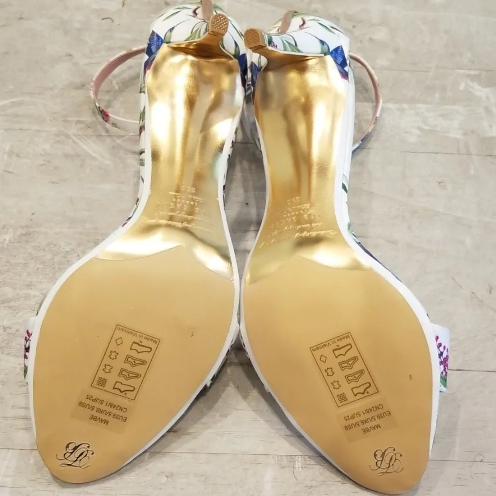 💕Ted Baker💕 Satin Humingbird Ankle Strap Heels - Image 8