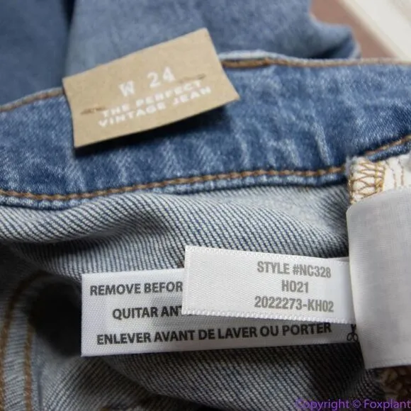 NEW Madewell The Perfect‎ Vintage Jean in Denman Wash, 24 - Image 14