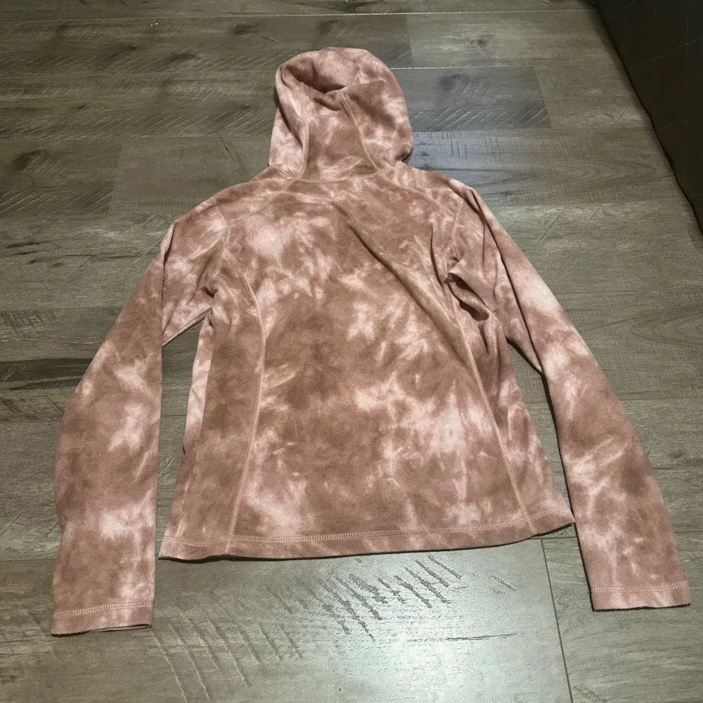 Patagonia Synchilla Micro D-Luxe Hoody Tie Dye Dusty Rose Pink M NWOT - Image 4