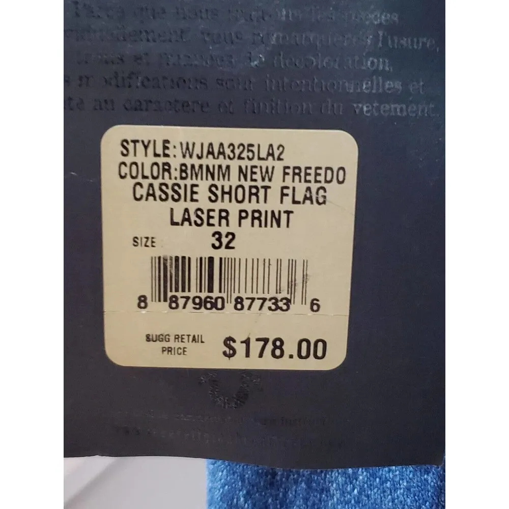 True Religion Women's Blue Denim 100% Cotton Cassie Jeans Shorts Size 32 - Image 6