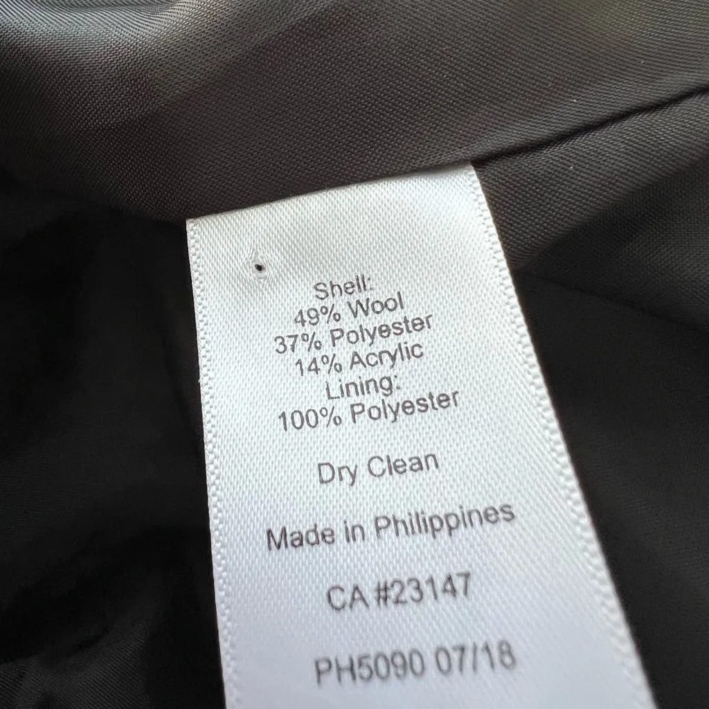 Talbots Aberdeen Red & Black Tartan Plaid Blazer Jacket two button wool blend 12 - Image 6