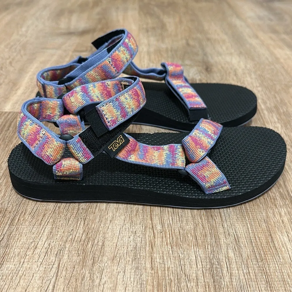 TEVA | Original Universal Sandals, Pastel Multicolor Rainbow - Image 8