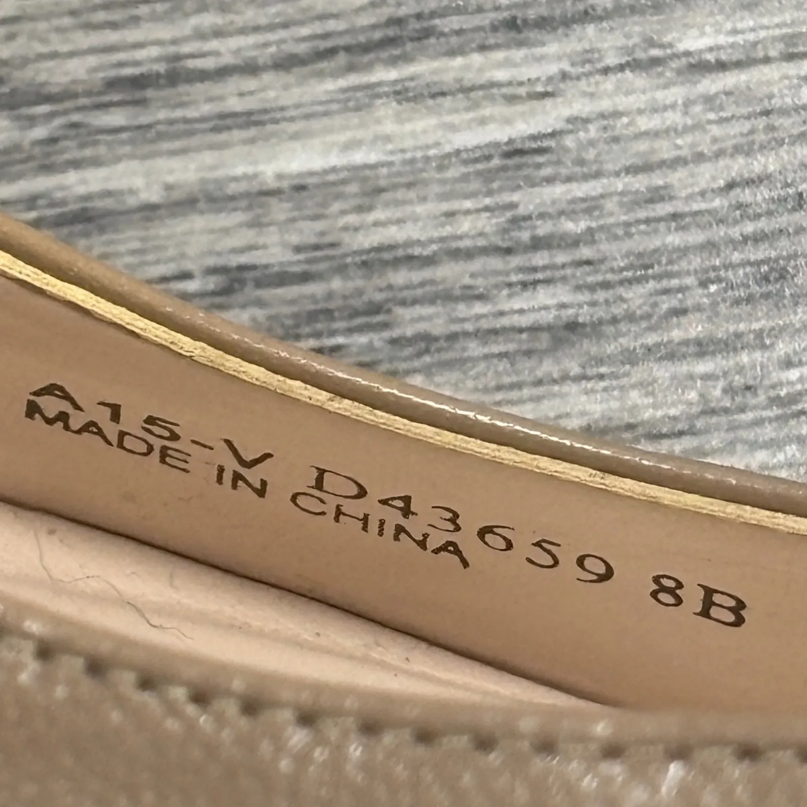 Cole Haan Nude Juliana 45 Leather Pointed Toe Heel Pumps Womens Size 8B - Image 13