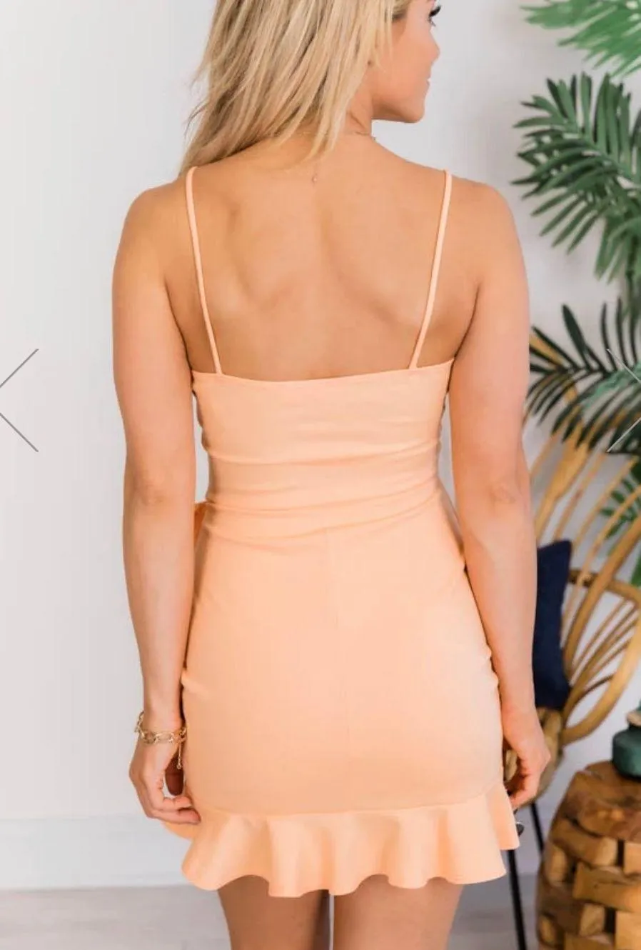 Coral Mini Dress - Image 4