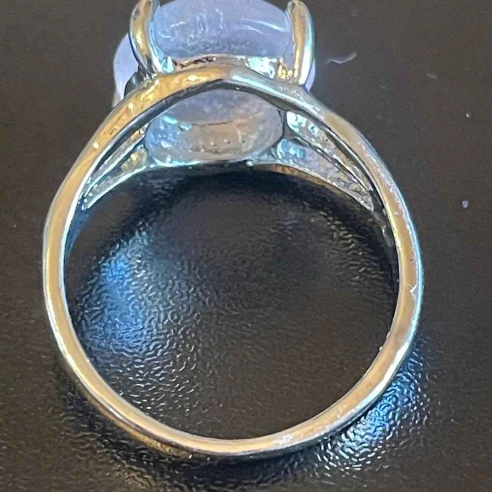 Round clear quart S925 silver ring size 8.5 - Image 4