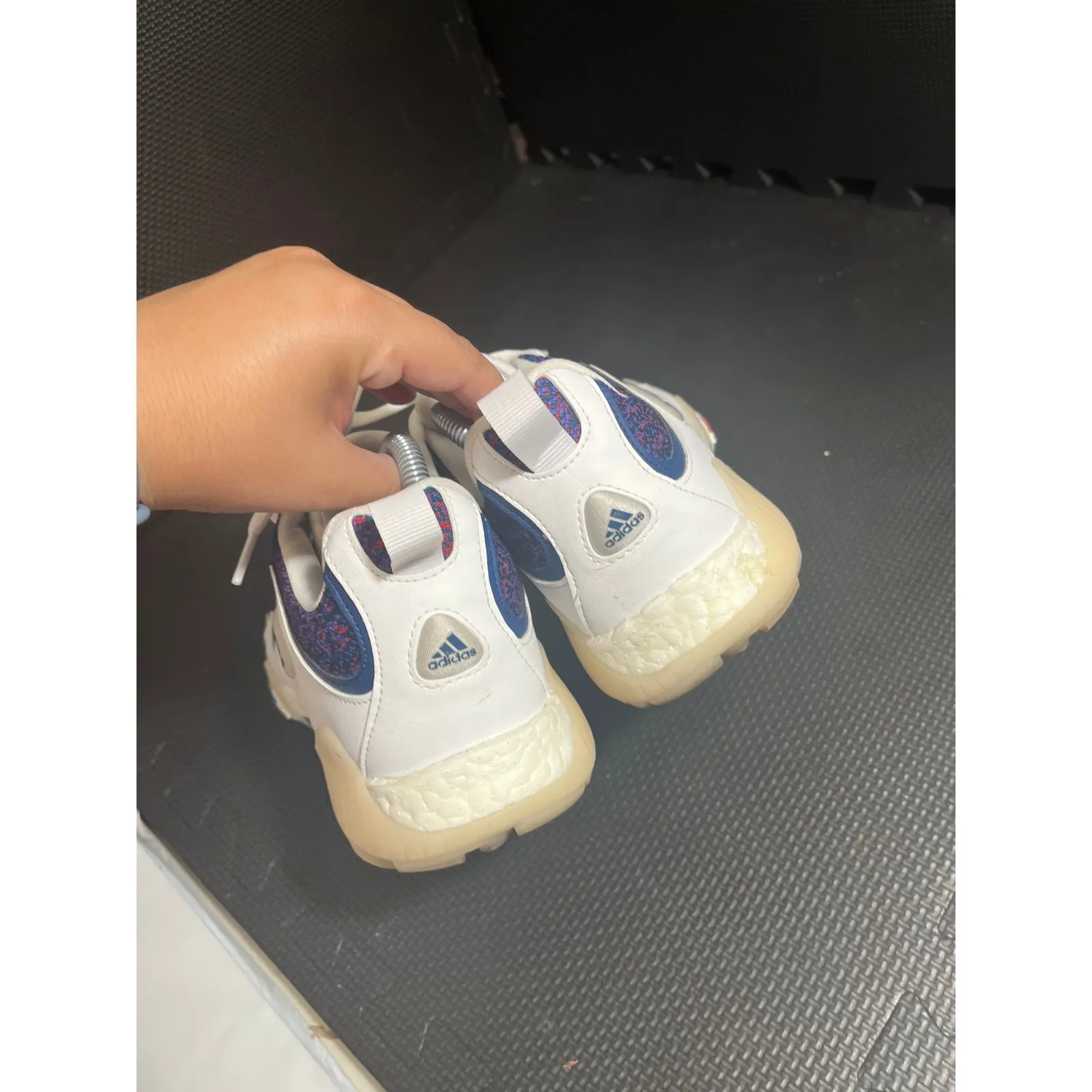 Womens Adidas CODECHAOS 21 Primeblue Golf Shoes White/Marine/Scarlet‎ Sz 10 - Image 6