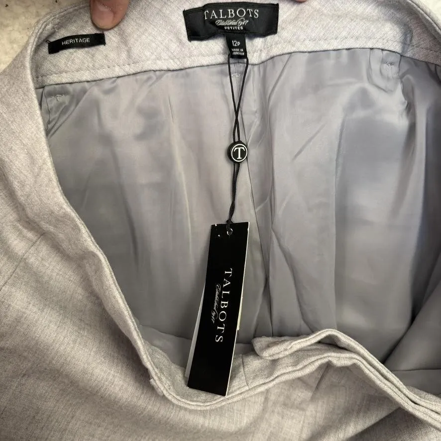 Talbots Heritage Pants‎ Womens 12 Petite Wool Blend Dress Slacks Classic Career - Image 4