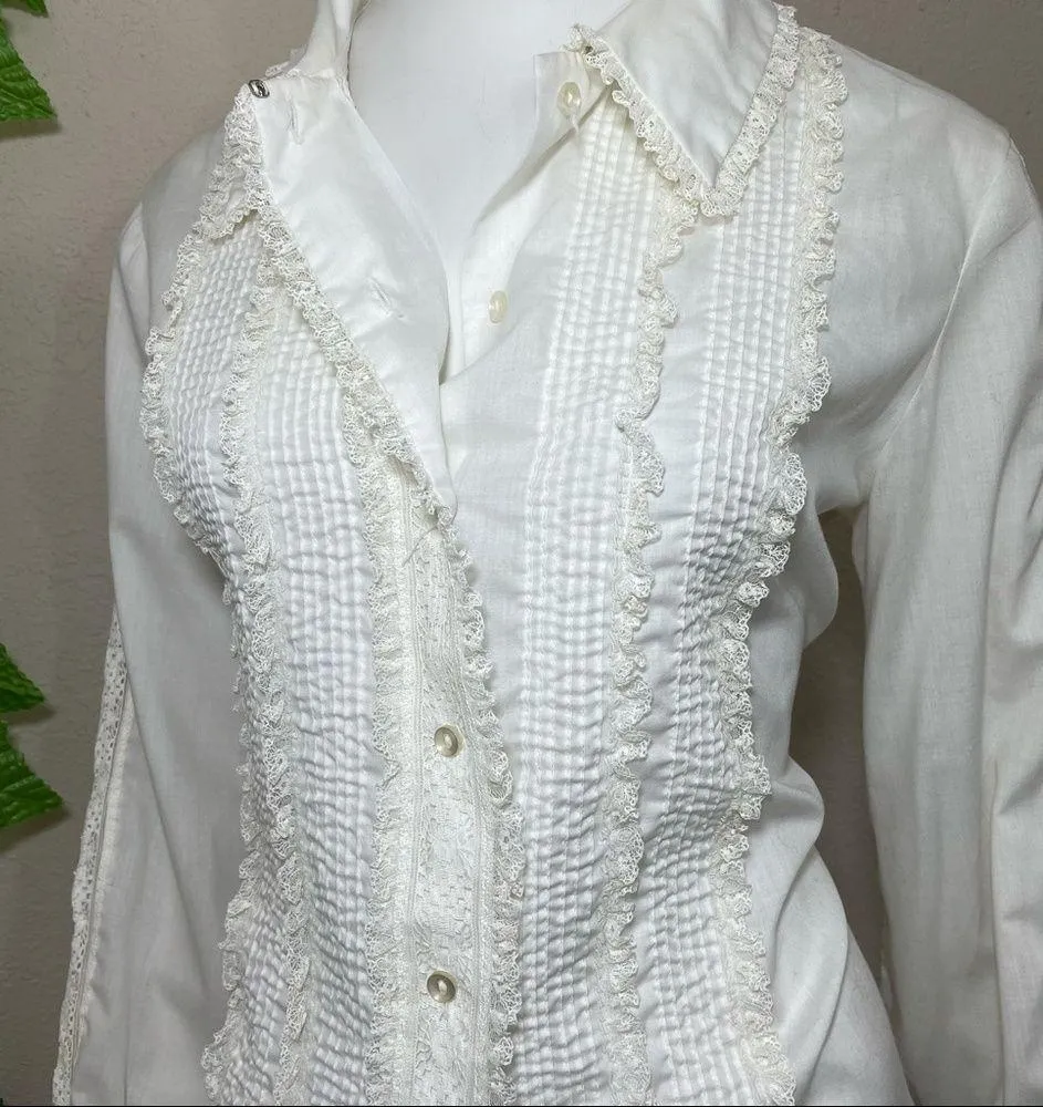 Donnkenny Vintage 90’s Button Down Blouse Size XL - Image 10