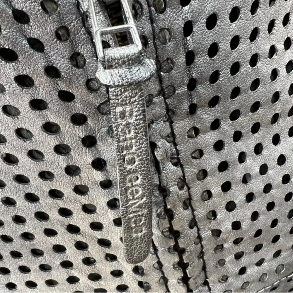 Bano eeMee Jacket Perforated 6 Leather Silver Gray Burnout Lasercut - Image 12