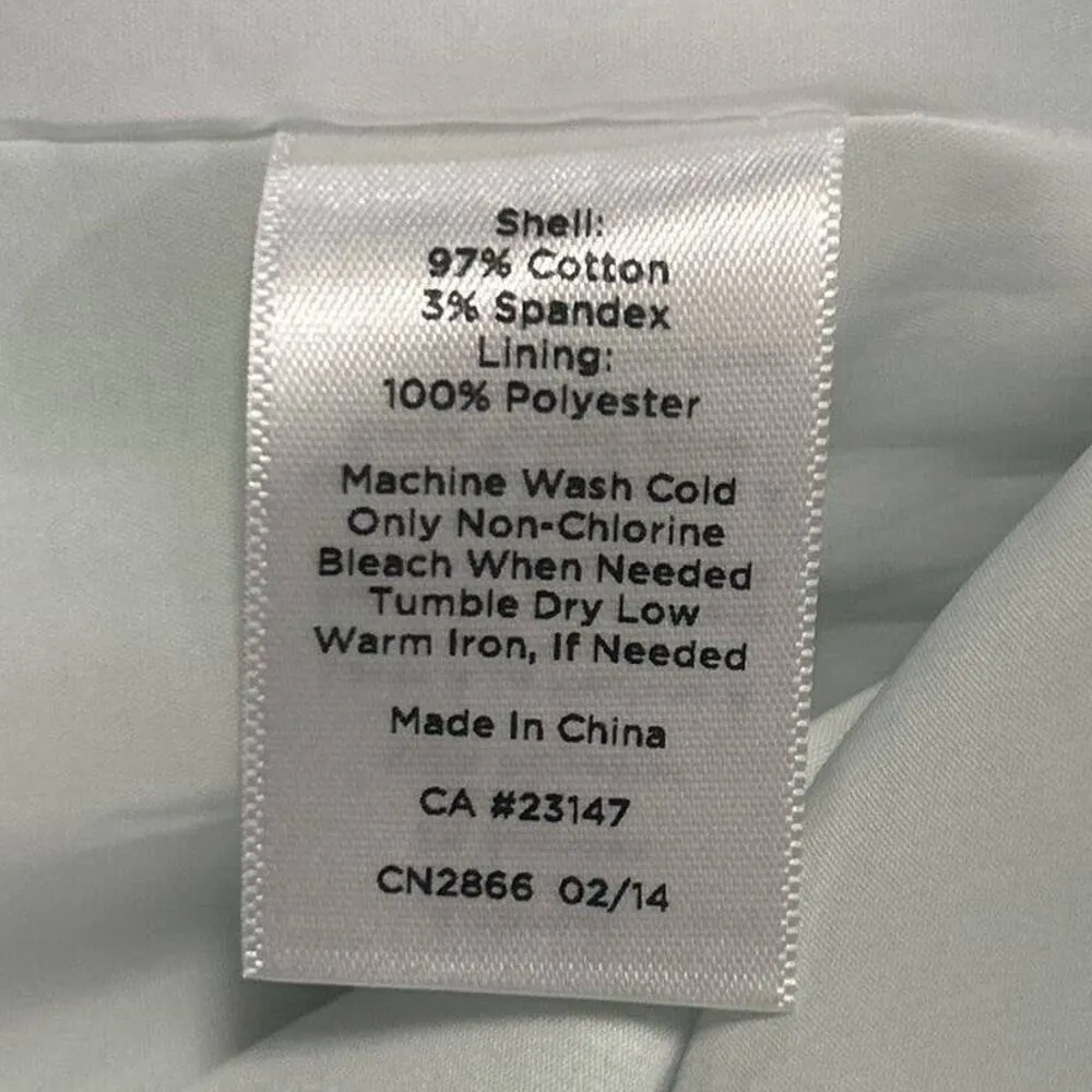 Talbots Pencil Skirt Women 10p Green Tropical Hawaii Cotton Stretch Cruise Beach - Image 8