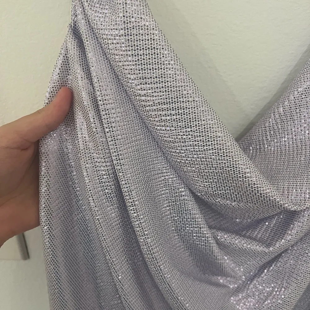 Lavender Cowl Neck Mini Dress - Image 7