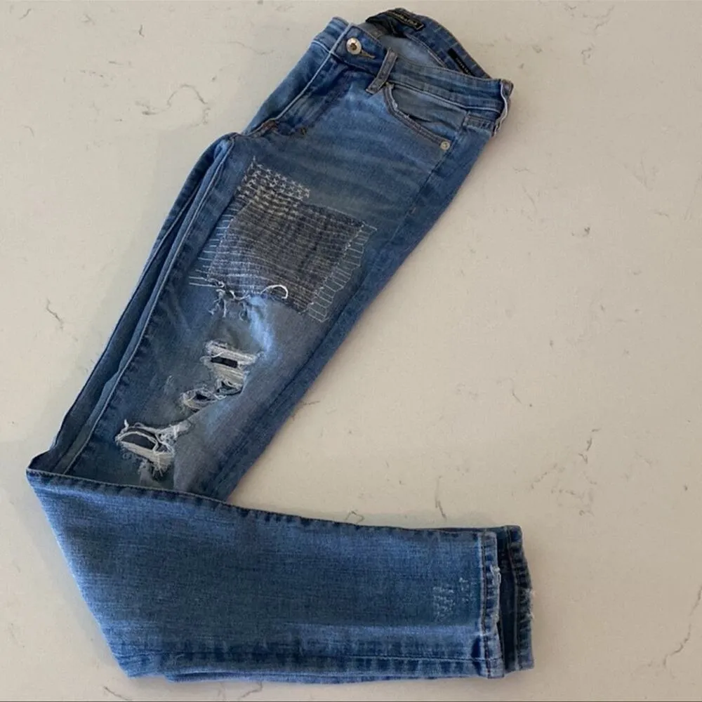 Abercrombie & Fitch Denim Blue Signature Collection Super Skinny Jeans Size 24 - Image 3