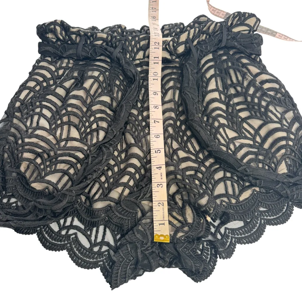 STONE COLD FOX Grady Bloomer Black & Tan Lace High Waist Size 2 Small/Medium - Image 11