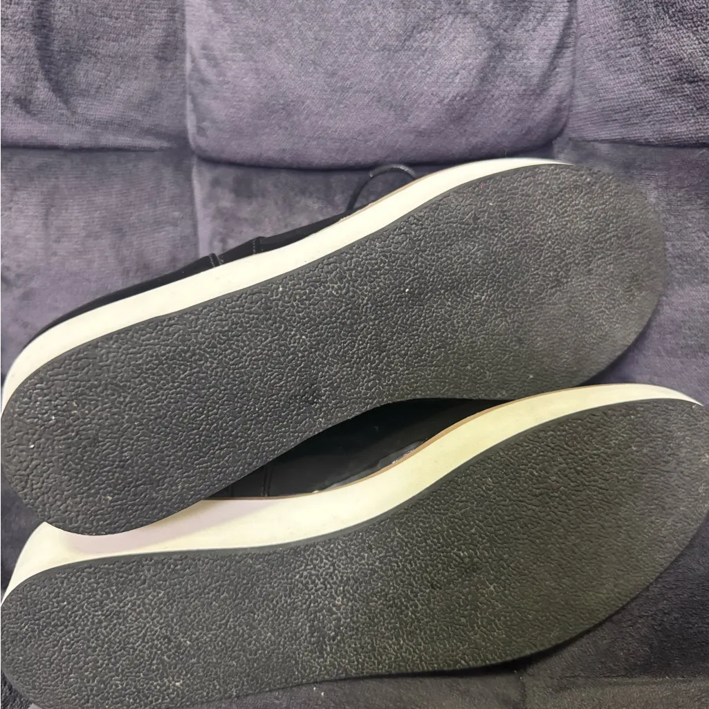 Apt 9 Black Platform Lace Up Faux Patent Leather Shoes 8.5 - Image 6