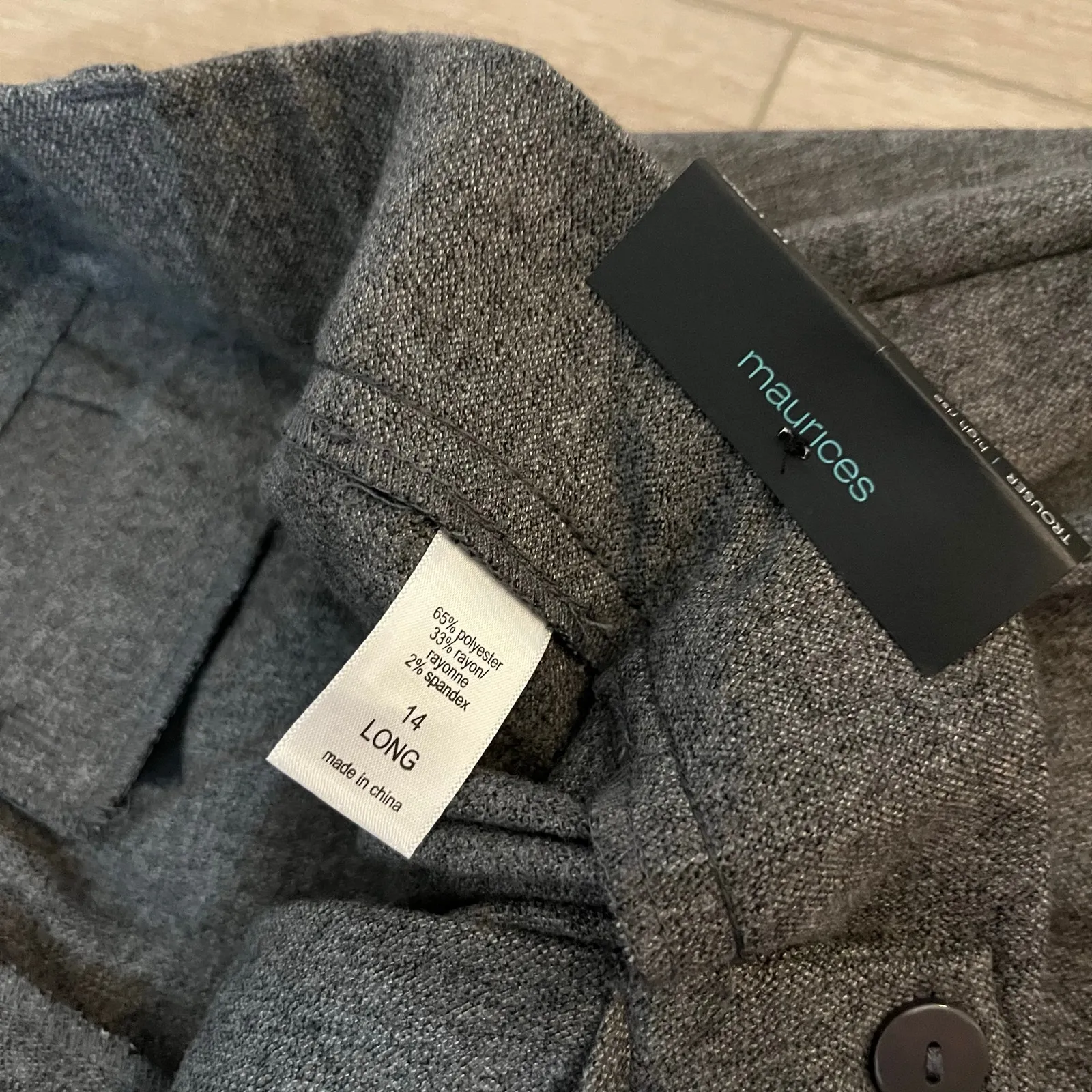 Maurice’s Women’s Gray Idealist High Rise Brushed Wide Leg Pant Sz 14L - Image 6