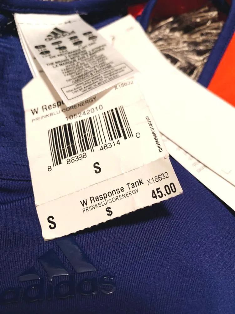 Adidas Orange And Blue Tank  - Image 3