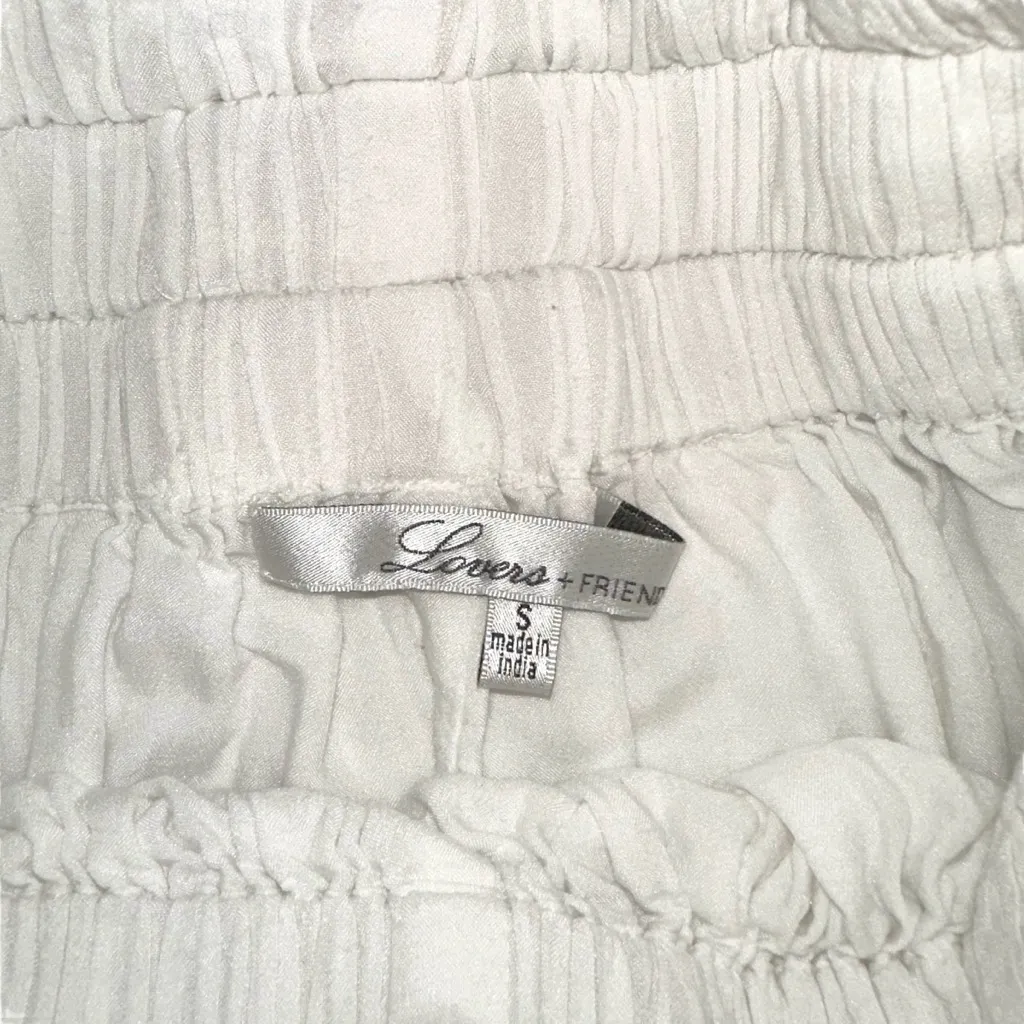 Lovers + Friends White High Waist Shorts SMALL - Image 3