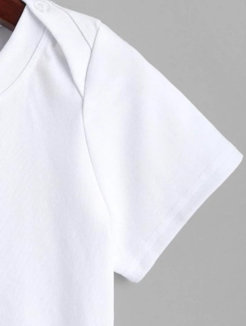 Zaful White Cropped Tee - Image 3
