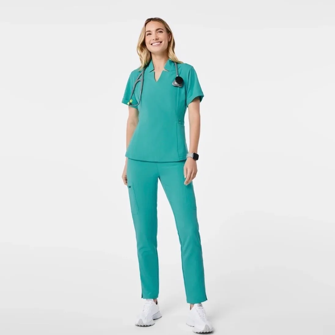 FIGS  Inala Slim Top - Oasis - XS - Image 8