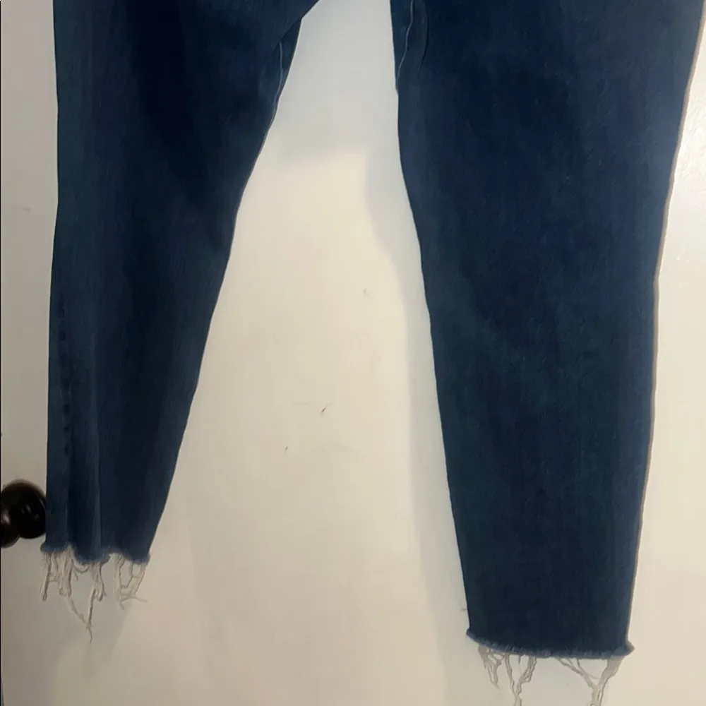 Good American Sz 22 Good Legs High Waist Raw Hem Skinny Jeans Blue - Image 9