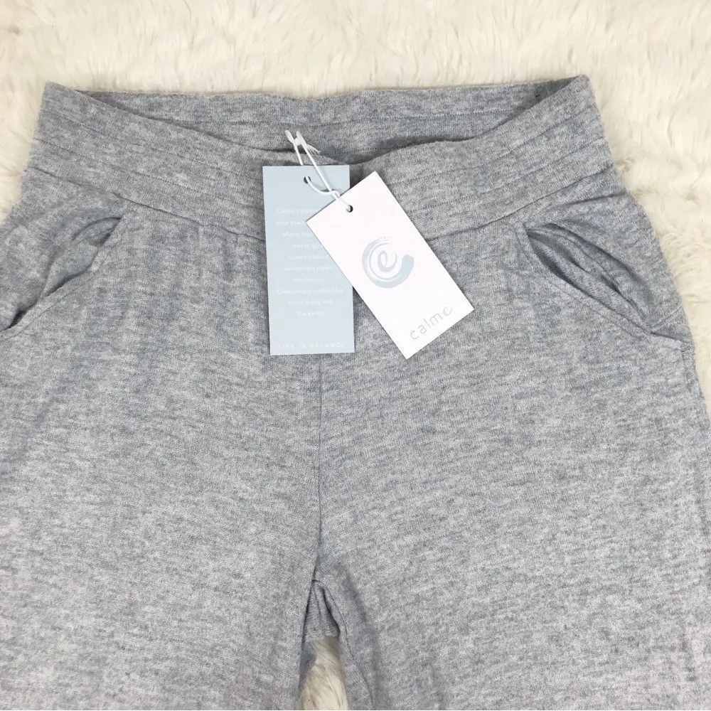 Johnny Was CALME Gray Wide Leg Pant Pull On Casual Relaxed Soft Size Small New - Image 3