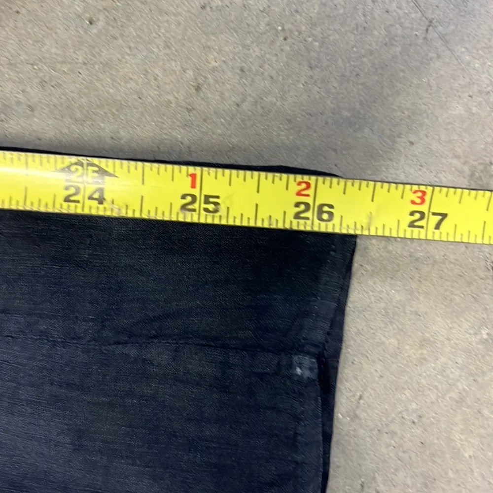 Prada Beautiful 100% linen wide leg pant NAVY Blue Size L - Image 6