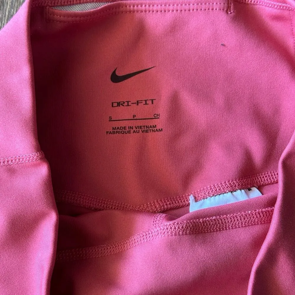 Nike Pink DriFit Biker Shorts Size Small - Image 4