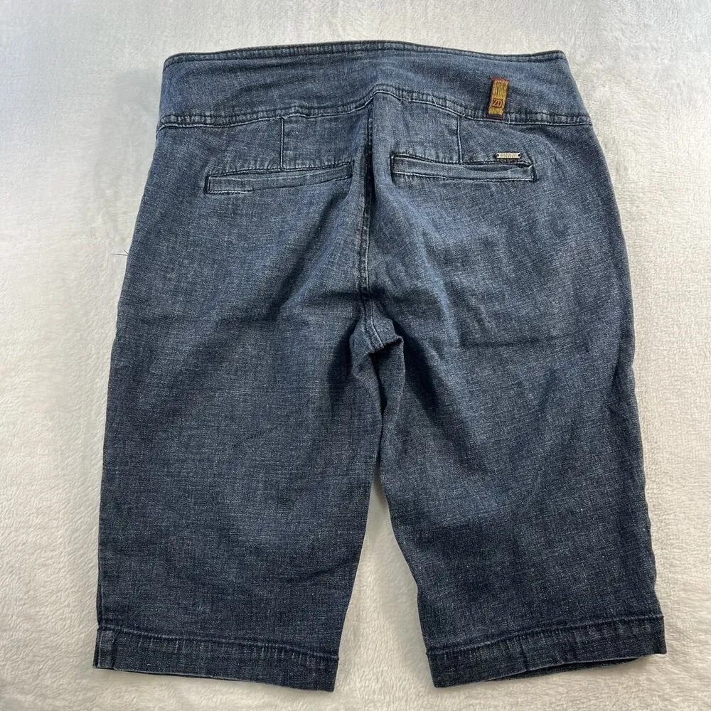 Y2K Zana Di Jrs 9 Bermuda Shorts Low Rise Blue Denim Sailor Long Street Grunge - Image 9