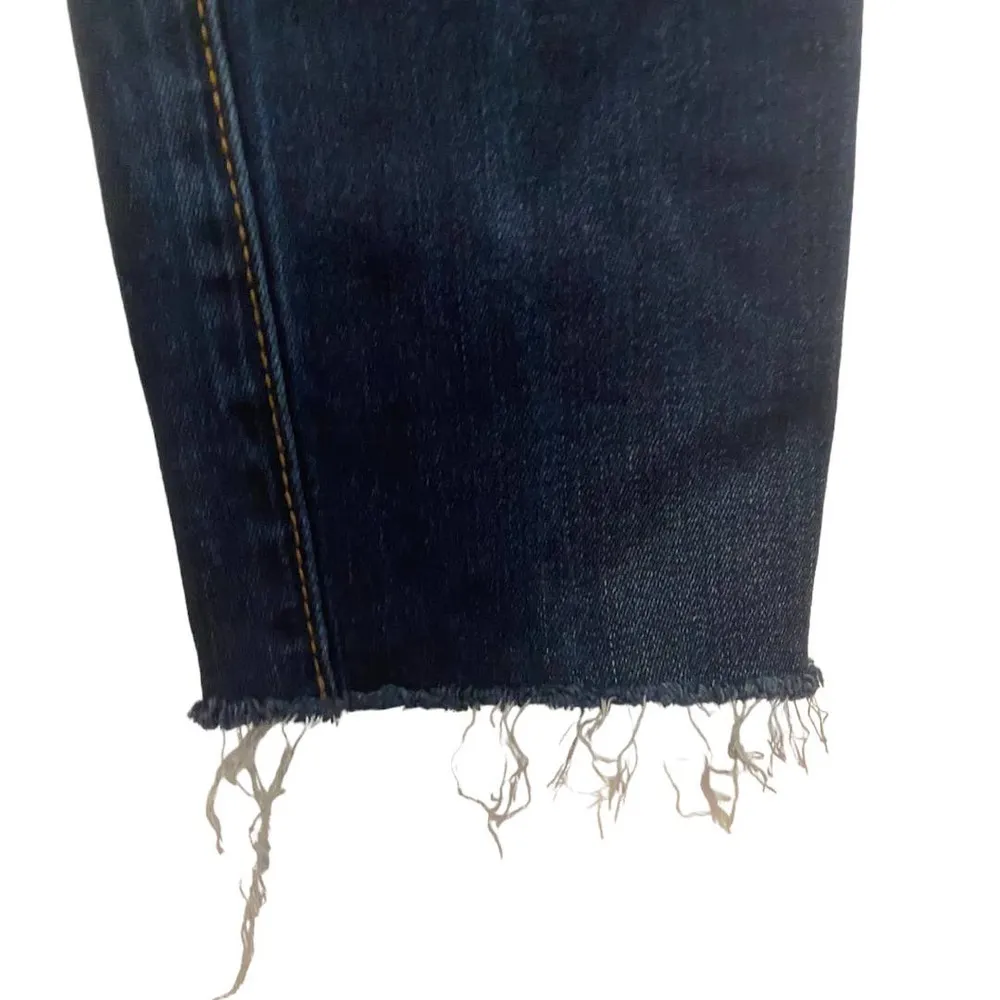 American Eagle Super Stretch Distressed Dark Wash Skinny Jeans Size 2 - Image 4