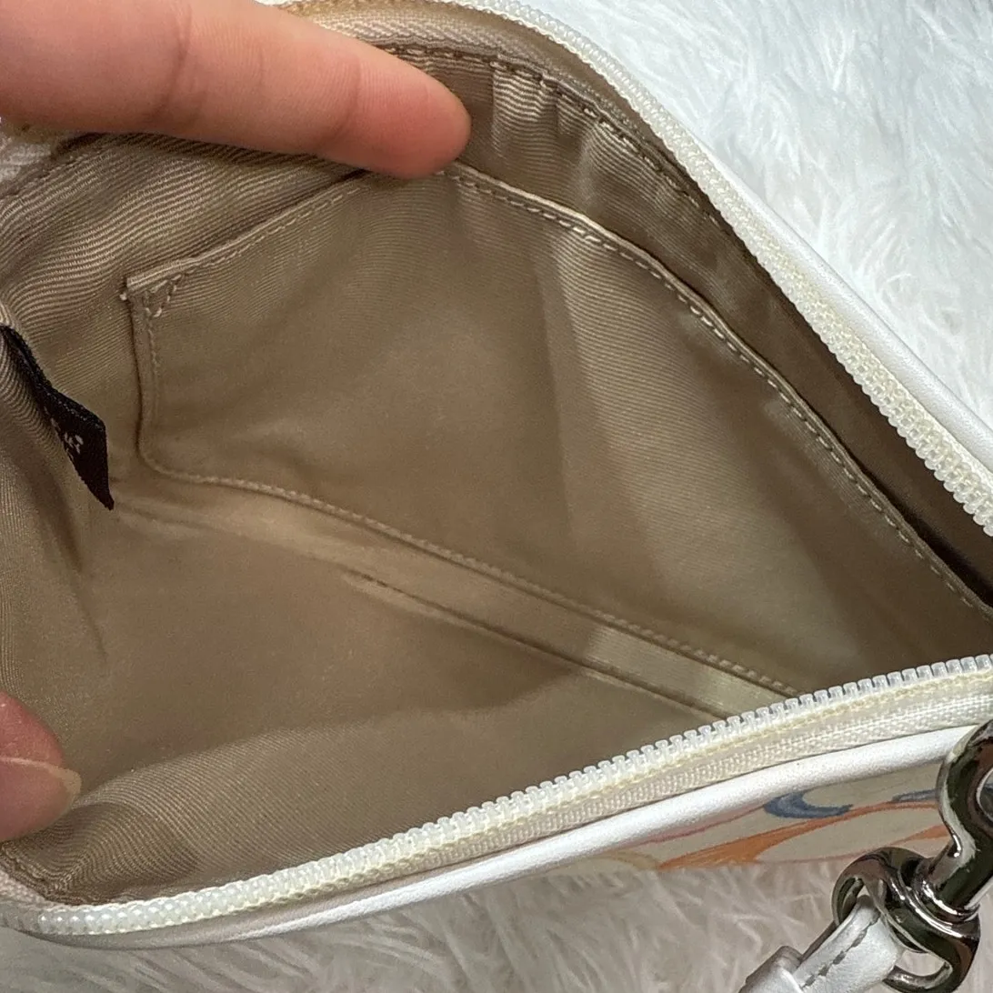 COACH Scribble Signature Fabric Multicolor Wristlet - Image 5