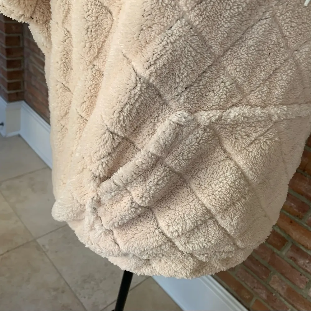 Columbia Fire Side Cozy Comfy Sherpa Shrug Hoodie Poncho M - Image 3