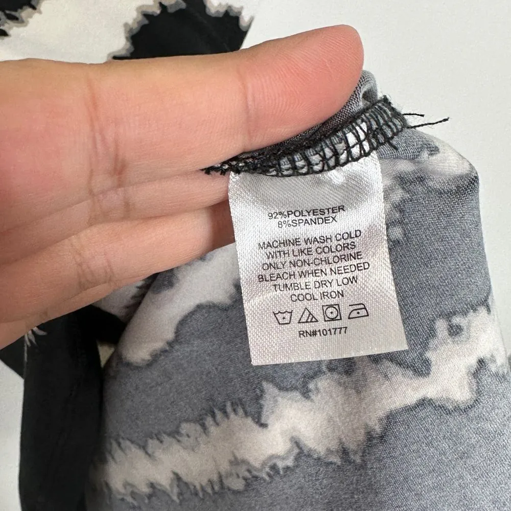 SOYBU Womens Striped Jersey Shelf Bra Sheath Dress Black White Size Small - Image 3