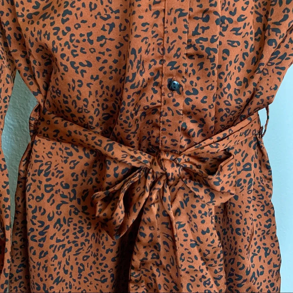 Bishop+Young Naomi Belted Cheetah Print Dress NWT - Image 5