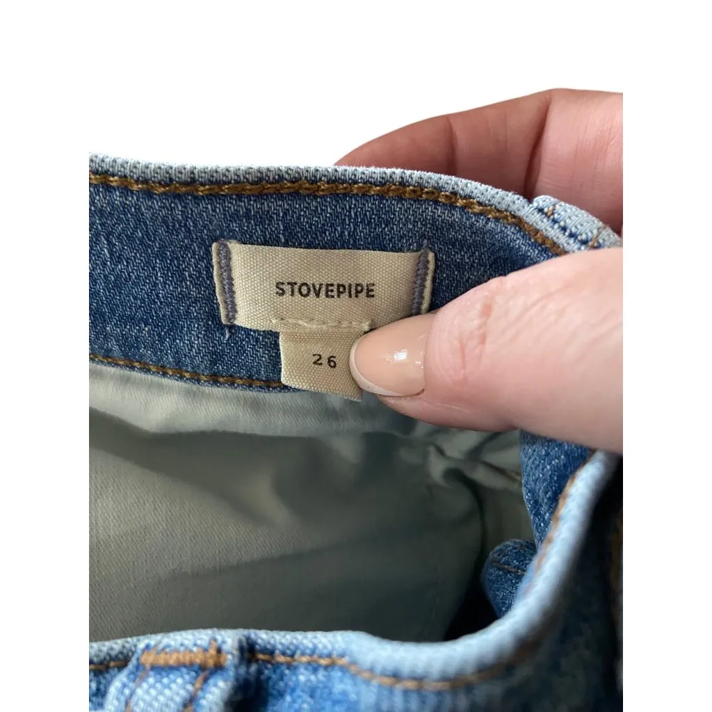 Madewell Stovepipe Jeans Blue Size 26 - Image 4