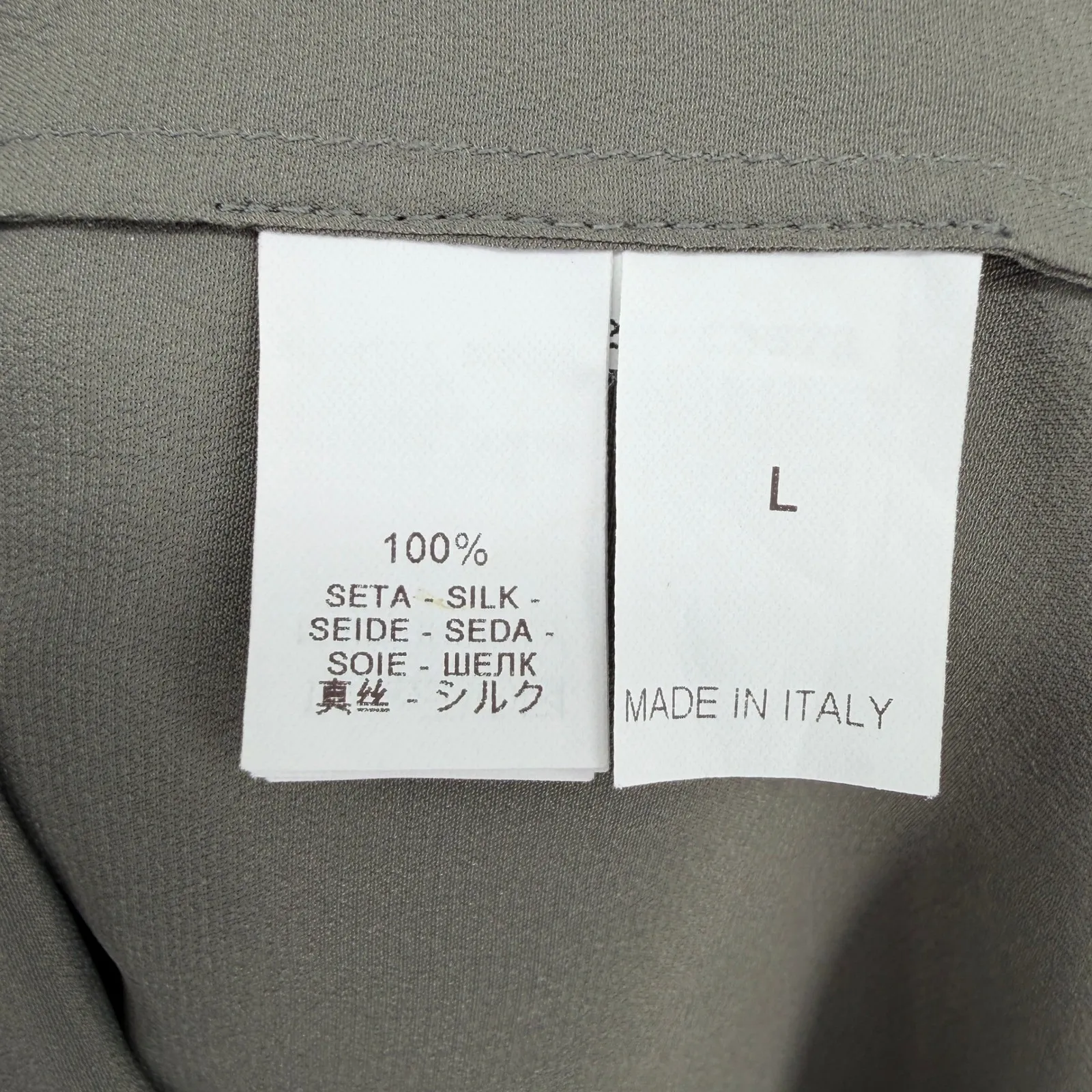 Brunello Cucinelli Gray Silk Embellished Sleeveless Slip Dress Italian‎ Luxury L - Image 10