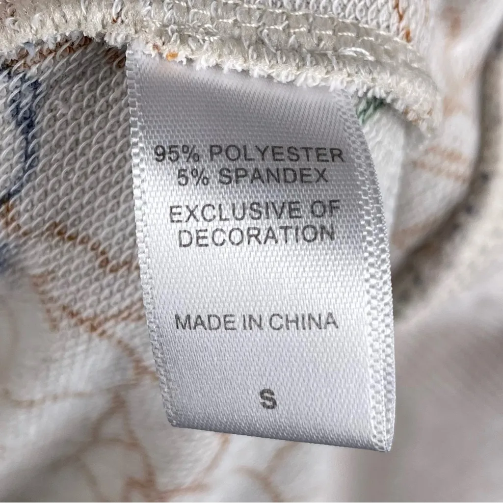 Cuddl Duds Lightweight Comfort Drape Front Cardigan Multicolor Floral Medium - Image 9