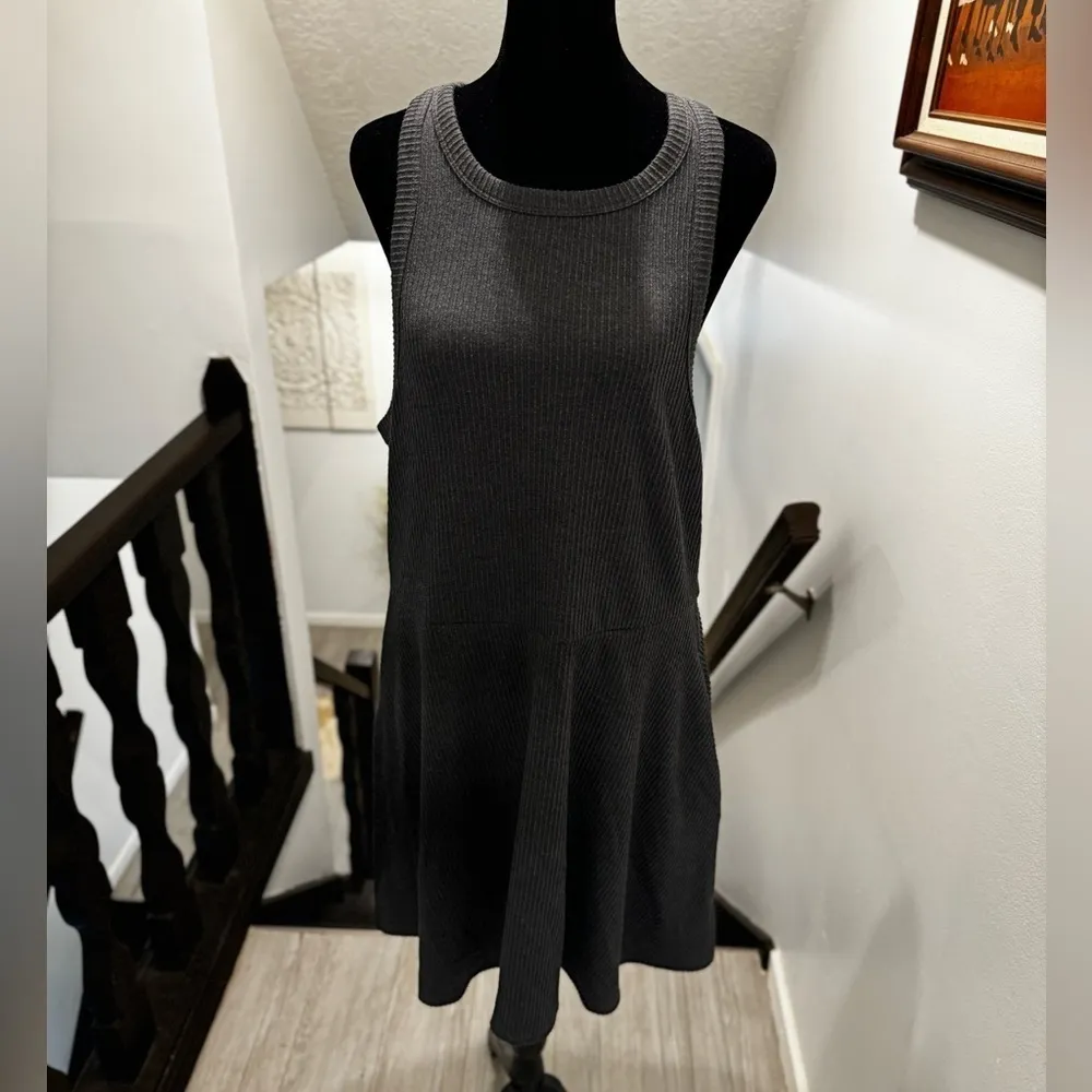 Ribbed Tank Dress with Pockets - Image 6