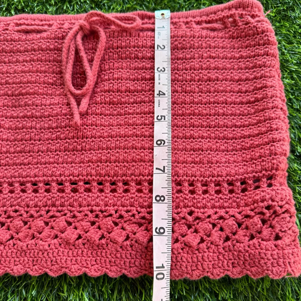 American Eagle  Cropped Crochet Tube Top Size Large - Image 5