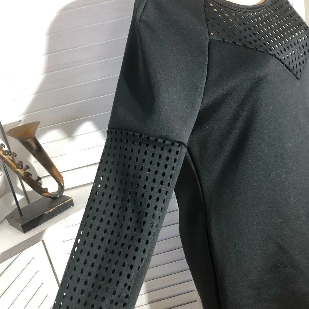 Fabletics Tilly Sweatshirt Mini Dress Knit Mesh Panel Size S - Image 11