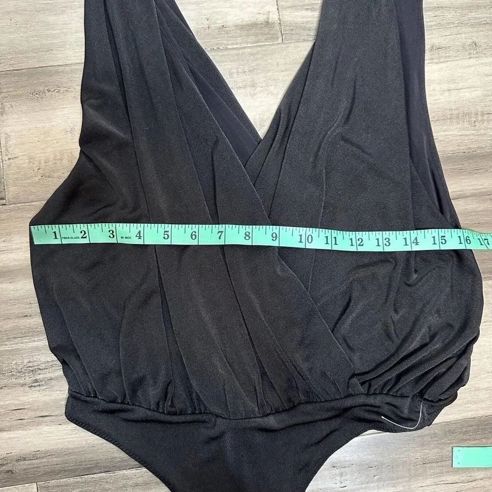 NWOT Free People Intimately Night Owl Bodysuit Women's Thong Black Size M - Image 8